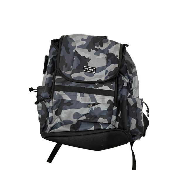 Fuel Gray Black Camo Top Loading Backpack - Picture 1 of 4